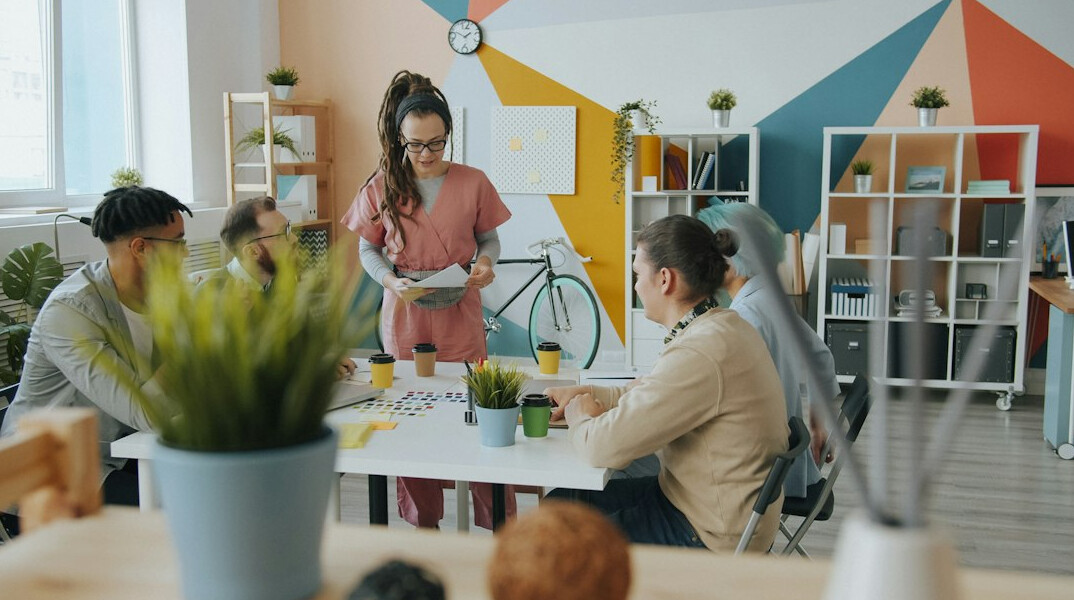 programmers in modern office
